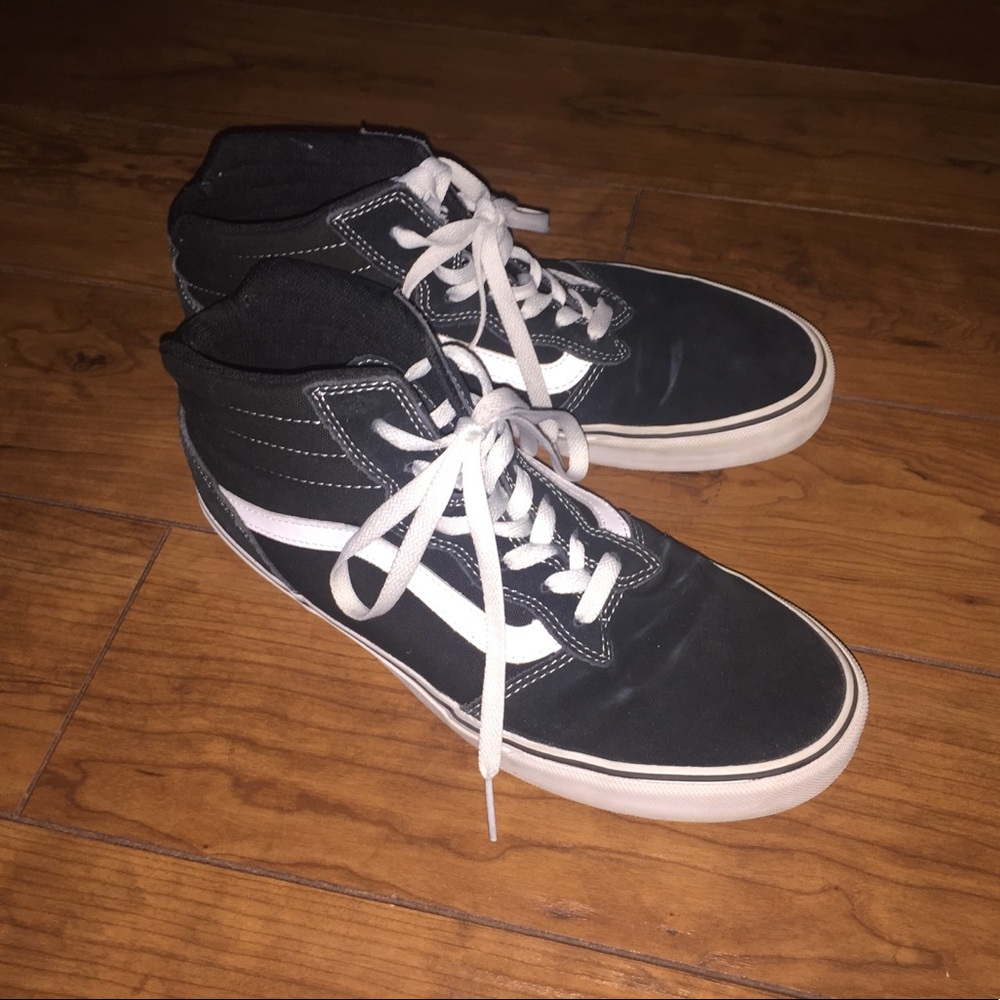 Black High Top Vans -Men’s 10